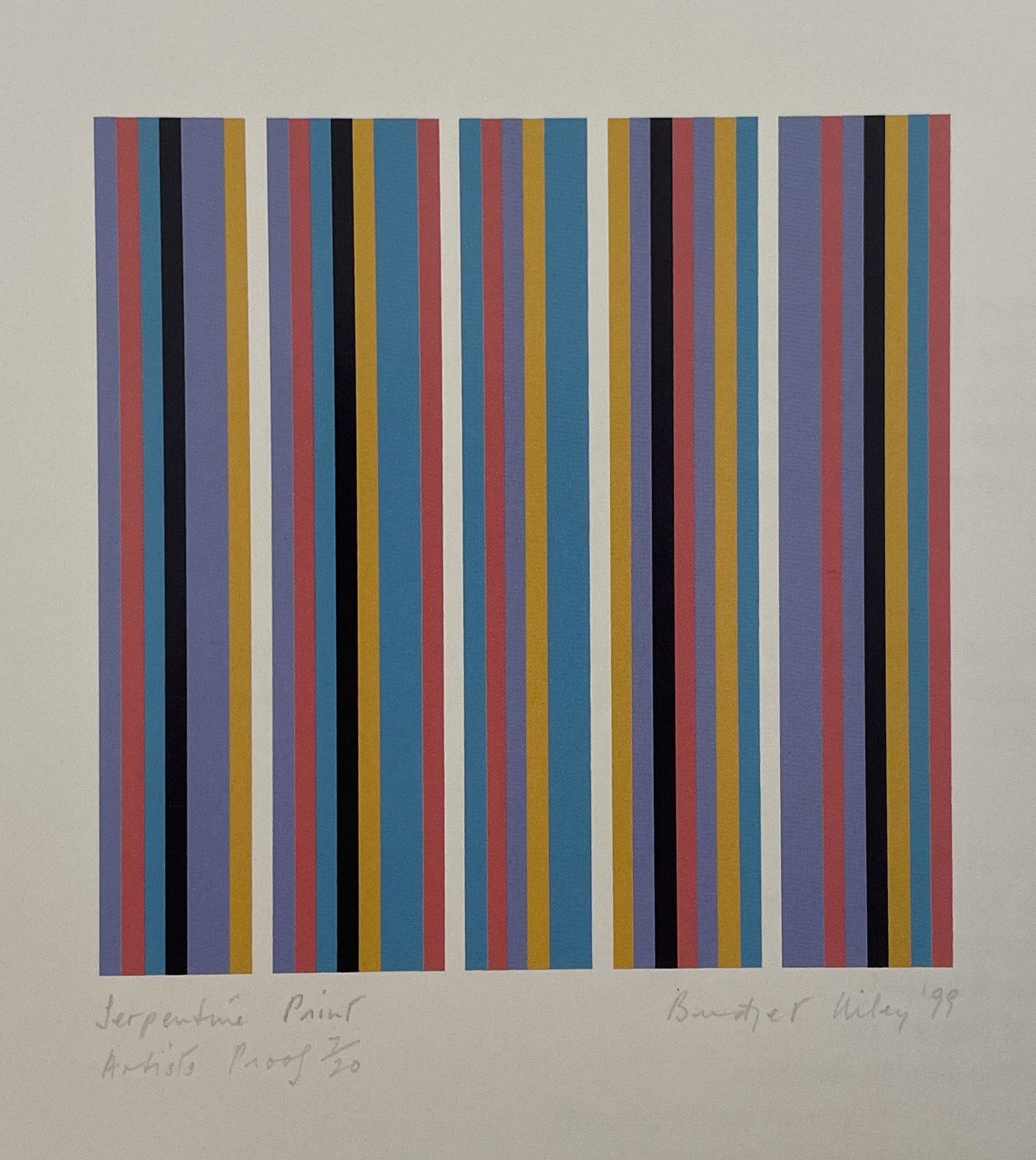 Bridget Riley - Serpentine Print, 1999 (1 of 3)