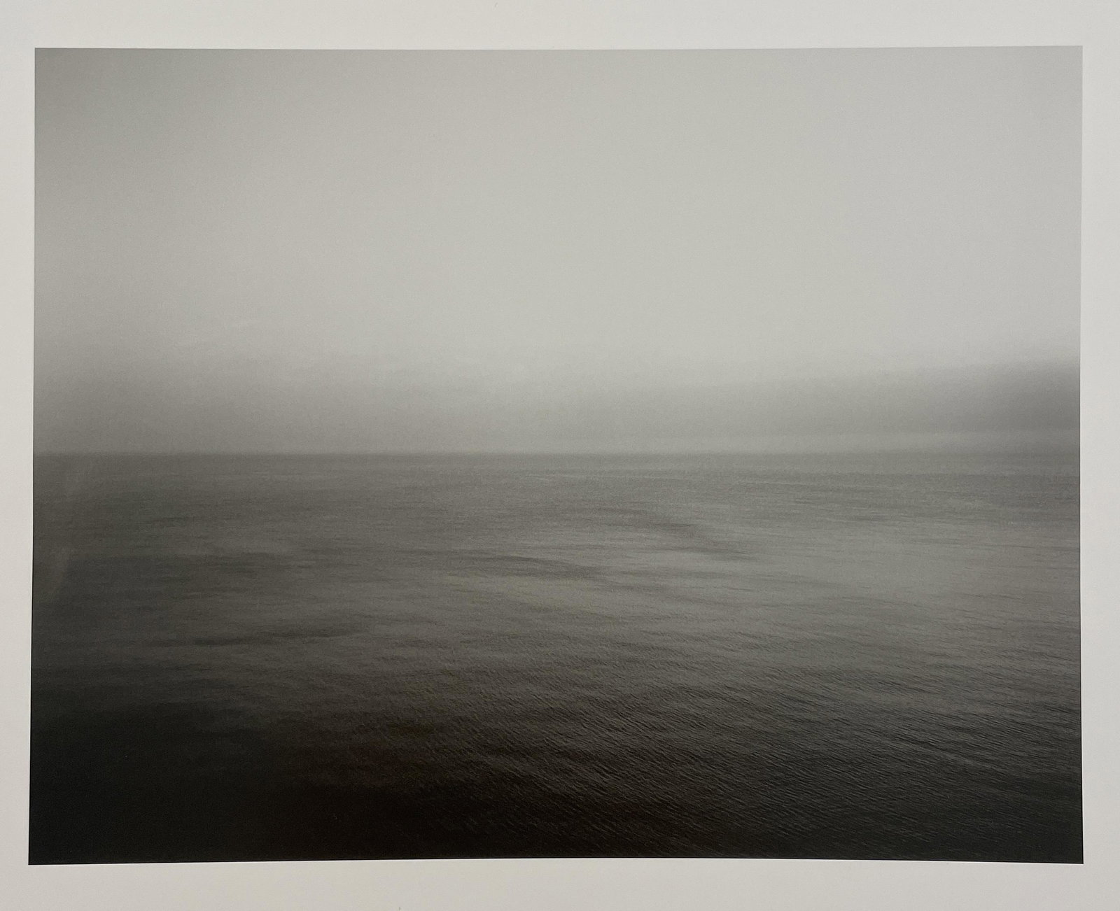 Hiroshi Sugimoto - Sea of Japan, 1986: HIROSHI SUGIMOTO (B. 1948) Sea of Japan, Hokkaido, 1986 Print in Colors 8 1/2" x 6 1/2" Mounted to Archival Quality Paper. Printed circa 2010â€™s. Verso is blank
