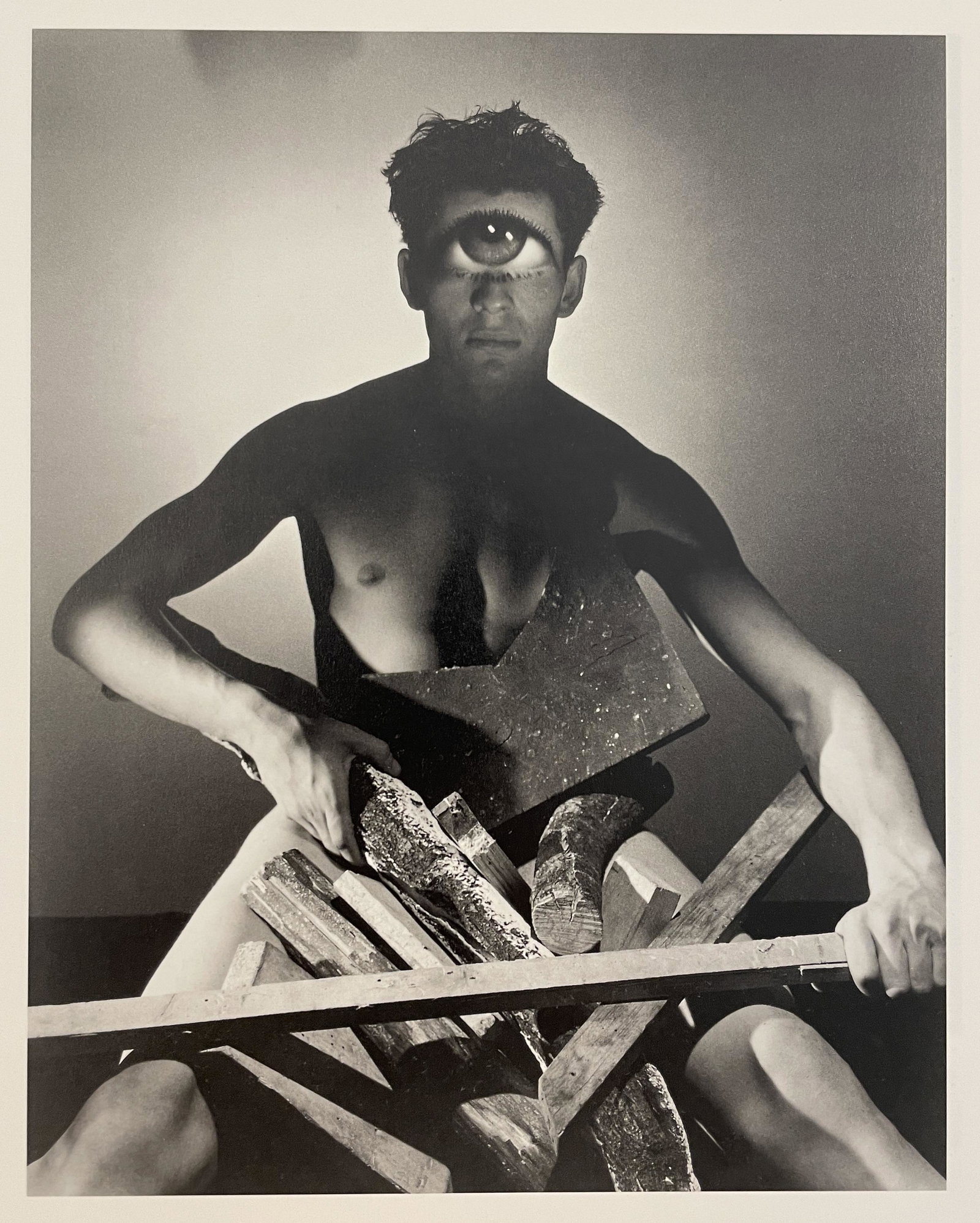 George Platt Lynes - Cyclops, 1939: GEORGE PLATT LYNES (1907-1955) Cyclops, 1939 Print in Colors 6 1/4" x 8" Mounted to Archival Quality Paper. Verso is blank