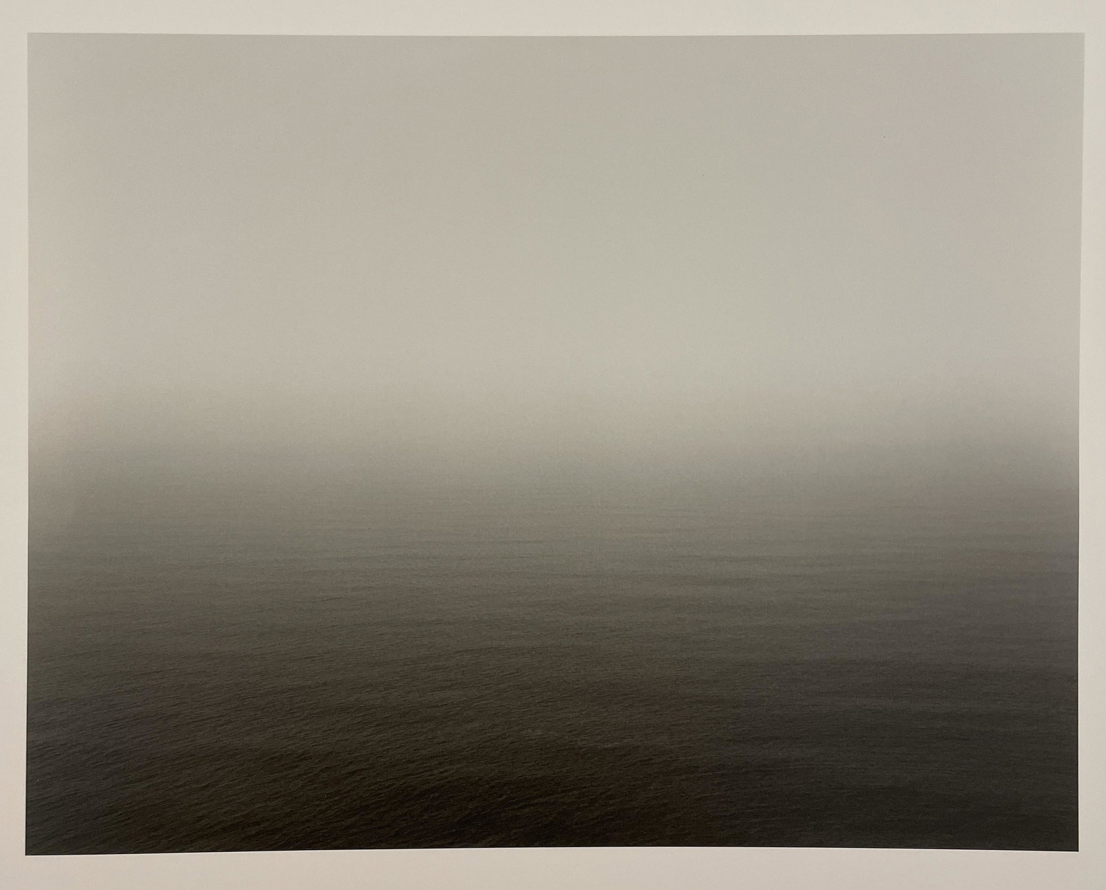 Hiroshi Sugimoto - North Atlantic Ocean, 1989: HIROSHI SUGIMOTO (B. 1948) North Atlantic Ocean, Cliffs of Moher, 1989 Print in Colors 8 1/2" x 6 1/2" Mounted to Archival Quality Paper. Printed circa 2010â€™s. Verso is blank