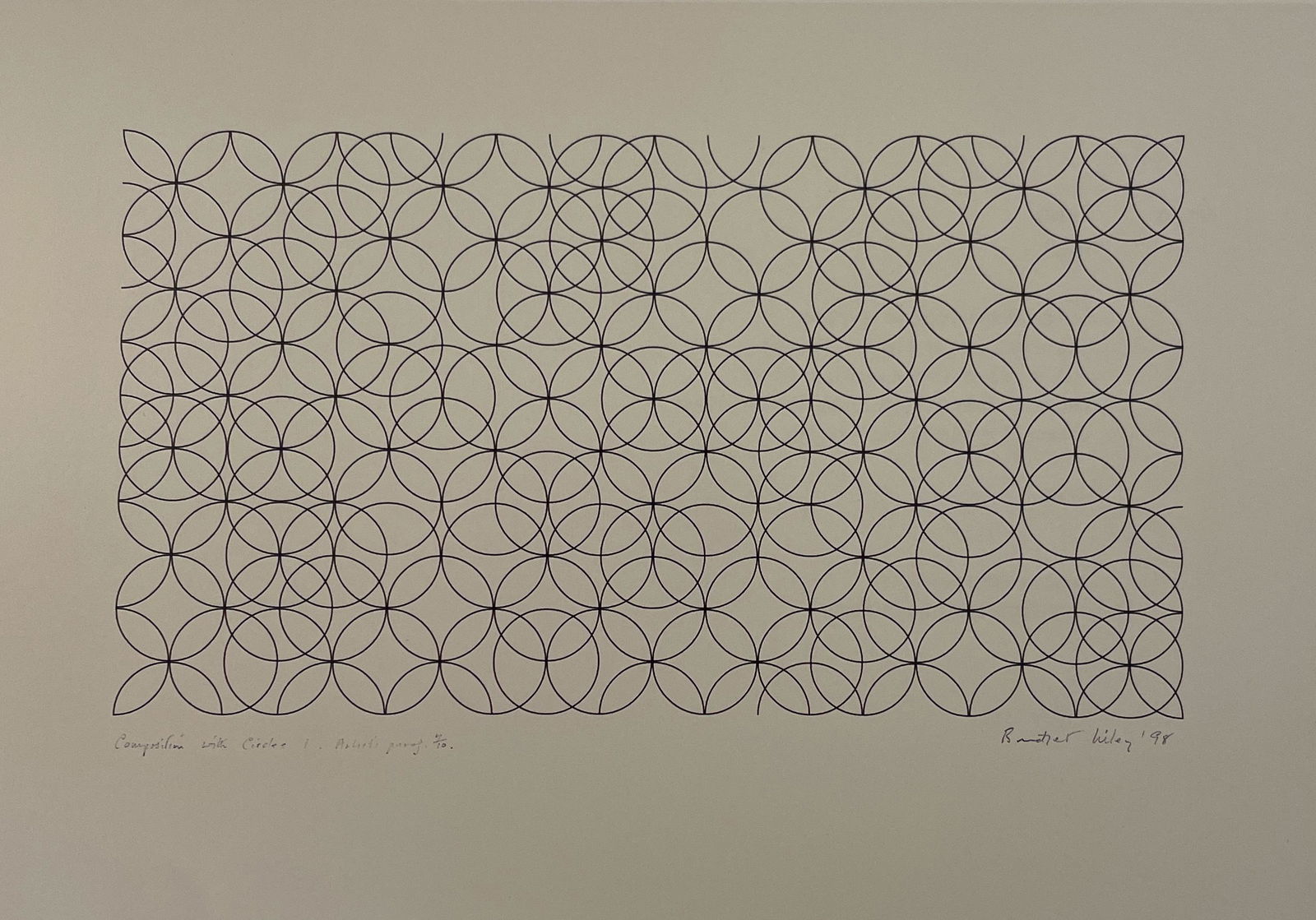Bridget Riley - Composition with Circles 1, 1998 (1 of 3)