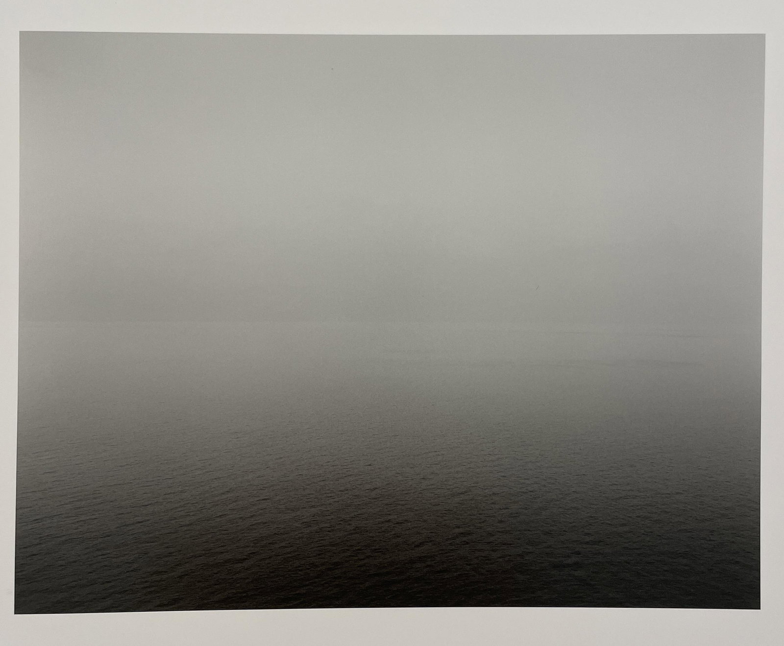 Hiroshi Sugimoto - Ionian Sea, 1990: HIROSHI SUGIMOTO (B. 1948) Ionian Sea, Santa Cesarea, 1990 Print in Colors 8 1/2" x 6 1/2" Mounted to Archival Quality Paper. Printed circa 2010â€™s. Verso is blank