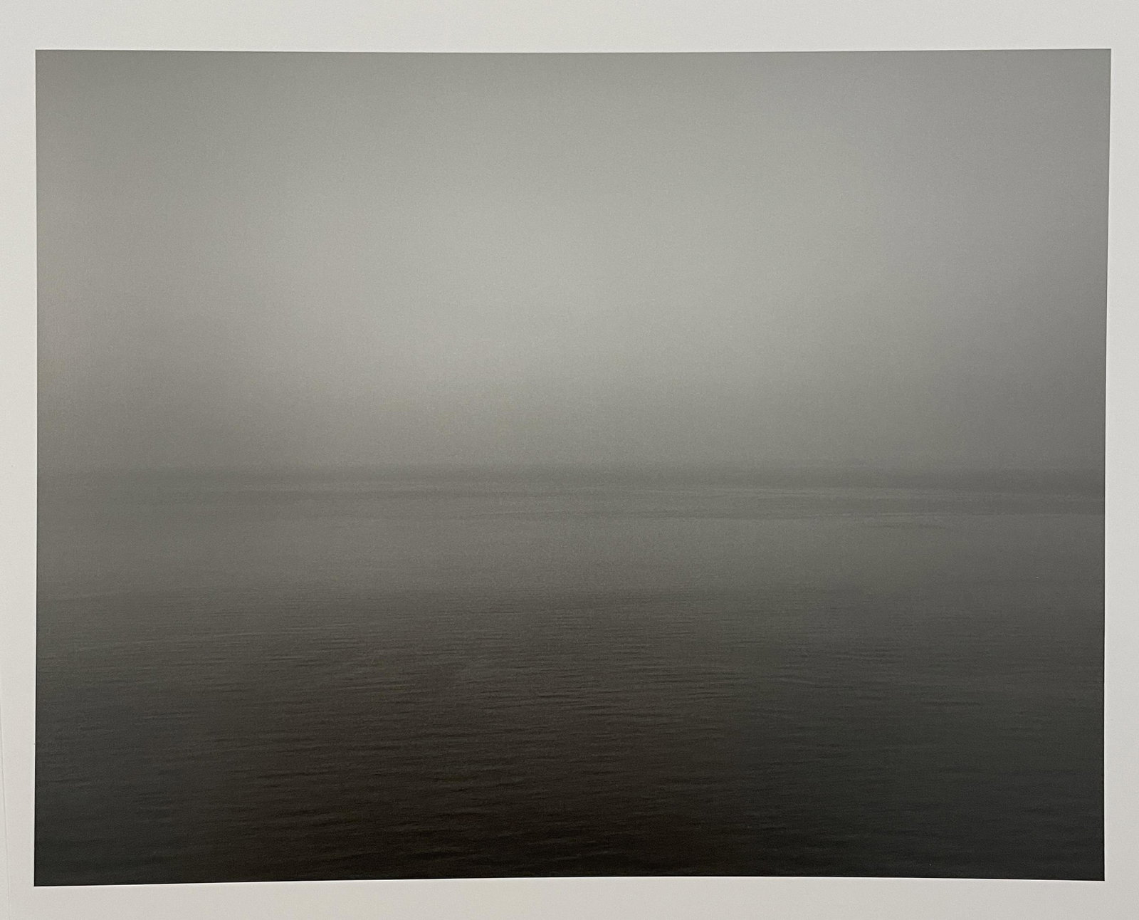 Hiroshi Sugimoto - Arctic Ocean, 1990: HIROSHI SUGIMOTO (B. 1948) Arctic Ocean, Nord Kapp, 1990 Print in Colors 8 1/2" x 6 1/2" Mounted to Archival Quality Paper. Printed circa 2010â€™s. Verso is blank