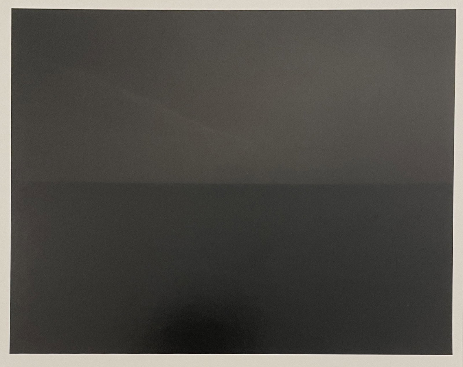Hiroshi Sugimoto - Irish Sea, 2990: HIROSHI SUGIMOTO (B. 1948) Irish Sea, Isle of Man, 1990 Print in Colors 8 1/2" x 6 1/2" Mounted to Archival Quality Paper. Printed circa 2010â€™s. Verso is blank