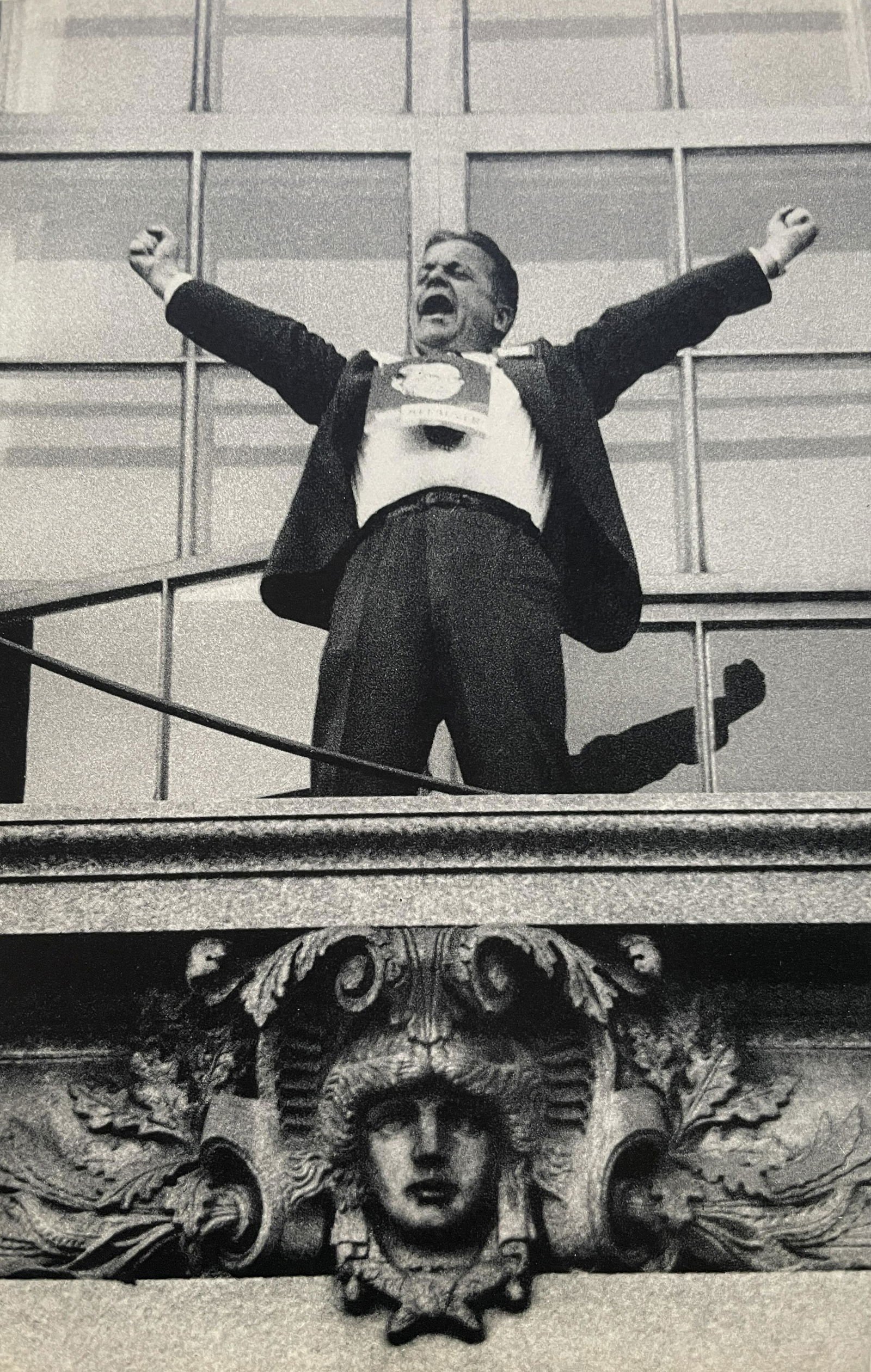 Robert Frank "Political Rally, Chicago" Print: Robert Frank "Political Rally, Chicago" Print. 6.8 x 4.5. Mounted to Archival Quality Paper. Printed circa 1950â€™s. Verso is blank