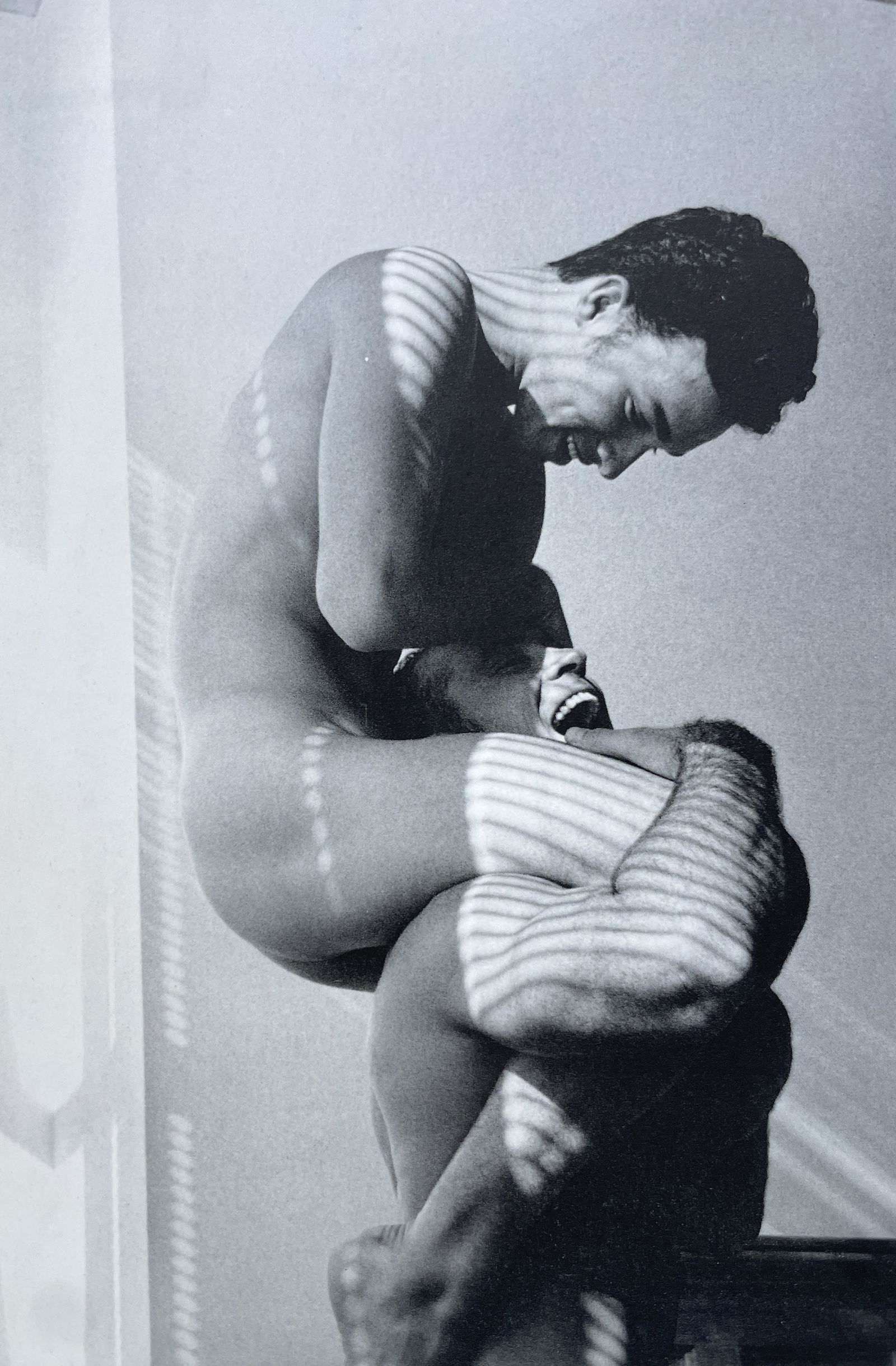 Tom Bianchi "Friends, Male, Nude" Print: Tom Bianchi "Friends, Male, Nude" Print. 7.1 x 4.5. Mounted to Archival Quality Paper. Verso is blank. Printed circa 1990's.