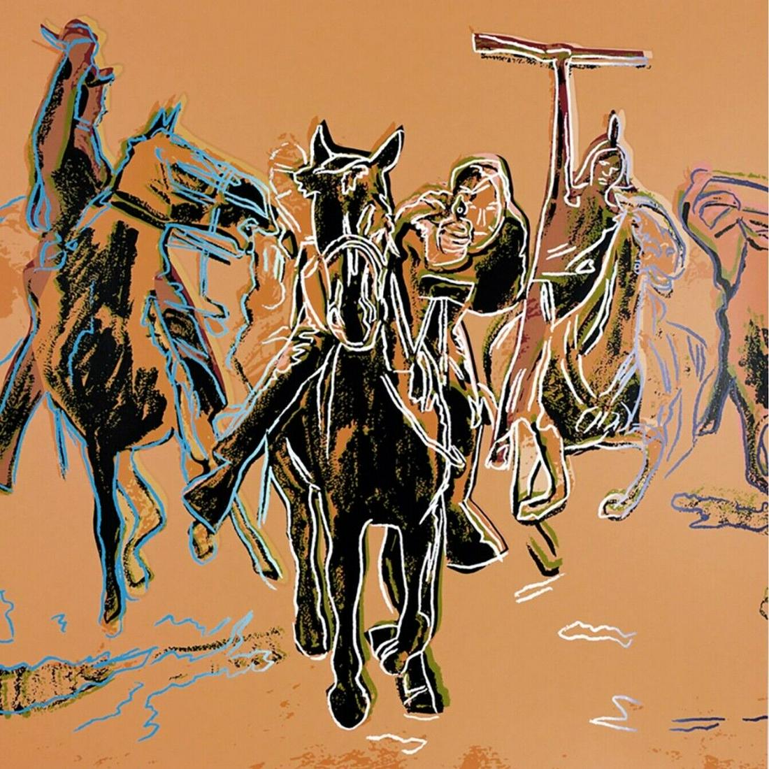 Andy Warhol Silkscreen “Action Picture"- FS 375-1986 (1 of 3)