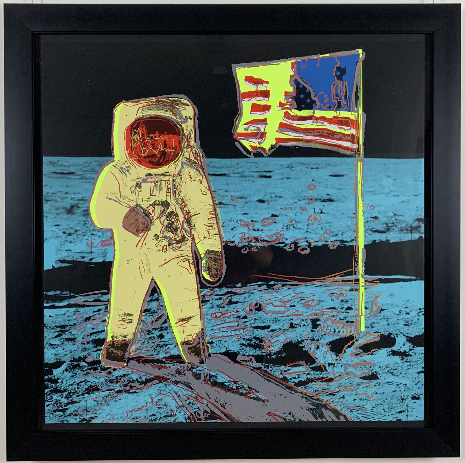 Andy Warhol - Moonwalk (Yellow) by Sunday B. Morning FRAMED (1 of 1)