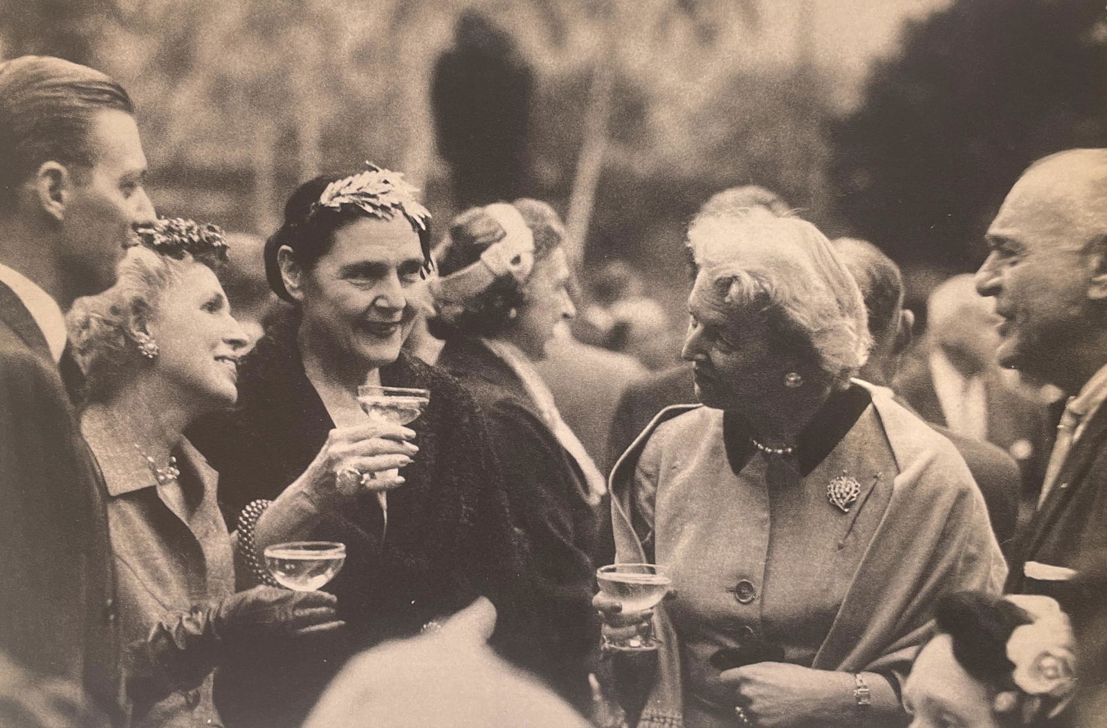 Robert Frank "Cocktail Party, New York City" Print: Robert Frank "Cocktail Party, New York City" Print. Measures 5.25 x 7.75. Mounted to Archival Quality Paper. Verso is blank. Printed circa 1950's.