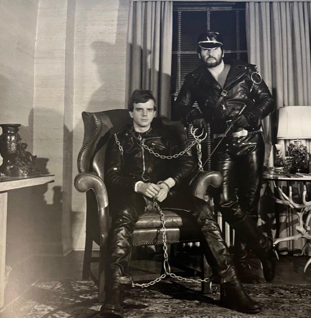 Robert Mapplethorpe "Brian Didley and Lyle Heeter, 1979" Print: Robert Mapplethorpe "Brian Didley and Lyle Heeter, 1979" Print. Measures 8 x 8 Mounted to Archival Quality Paper. Verso is blank. Printed circa 1970's.