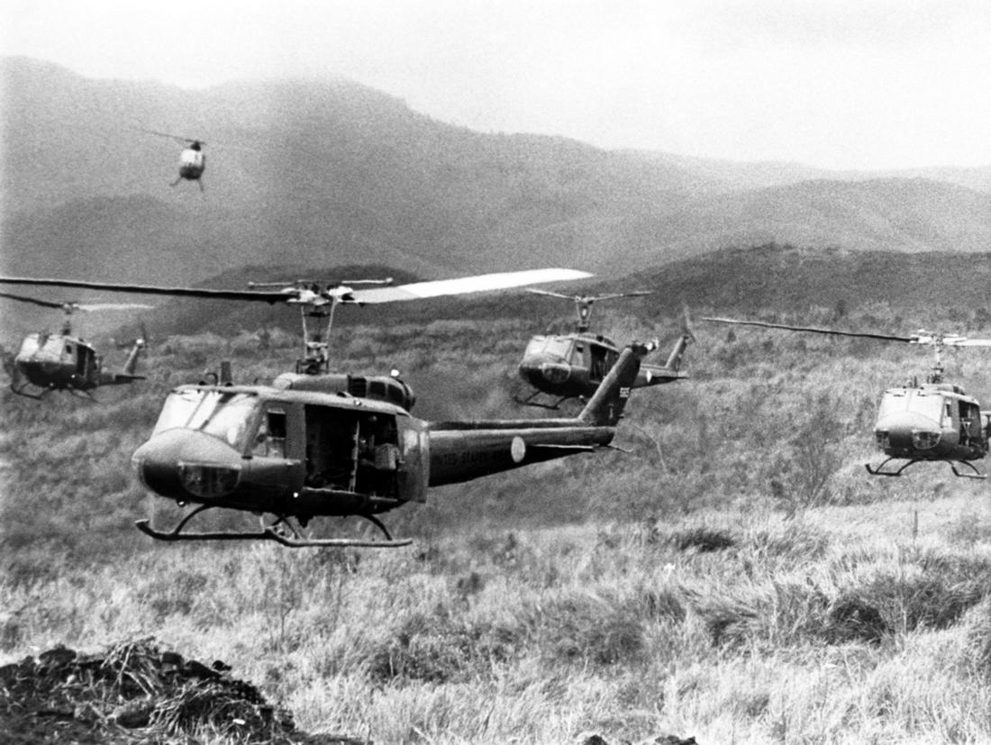 Vietnam War "Huey" Print: The Vietnam War was a prolonged conflict that took place from 1955 to 1975. It occurred primarily in Vietnam, a country in Southeast Asia. The war involved the communist forces of North Vietnam, suppo