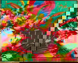 Peter Max - "Flower Blossom Lady" - Magnficent, over-sized Original Acrylic painting on Canvas