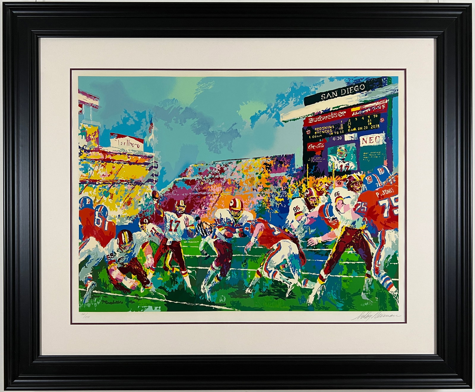 LeRoy Neiman - "In The Pocket" Framed Limited Edition Serigraph on Paper (1 of 3)