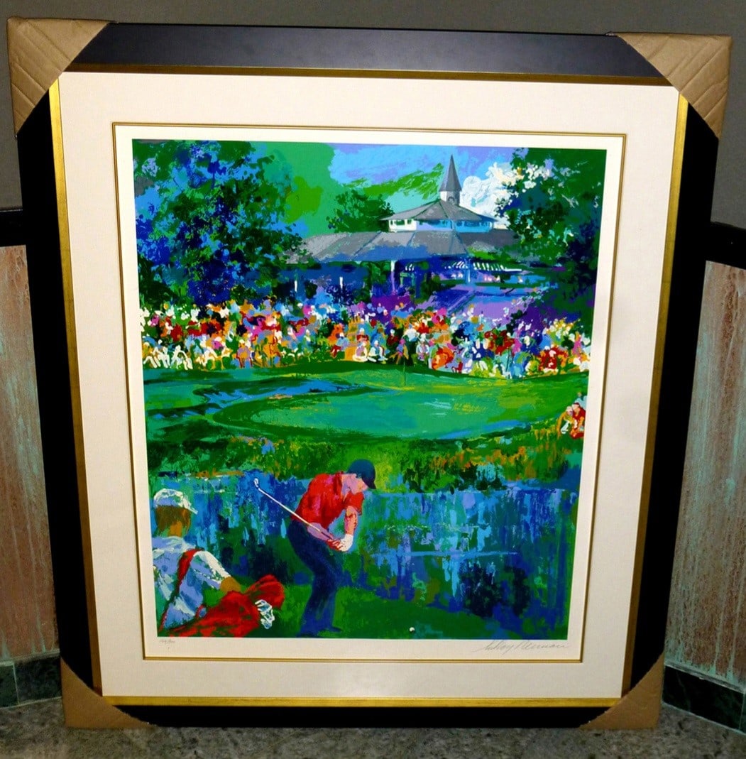 LeRoy Neiman - "PGA Championship 2000, Valhalla Golf Club" - Framed Limited Edition Serigraph on (1 of 2)