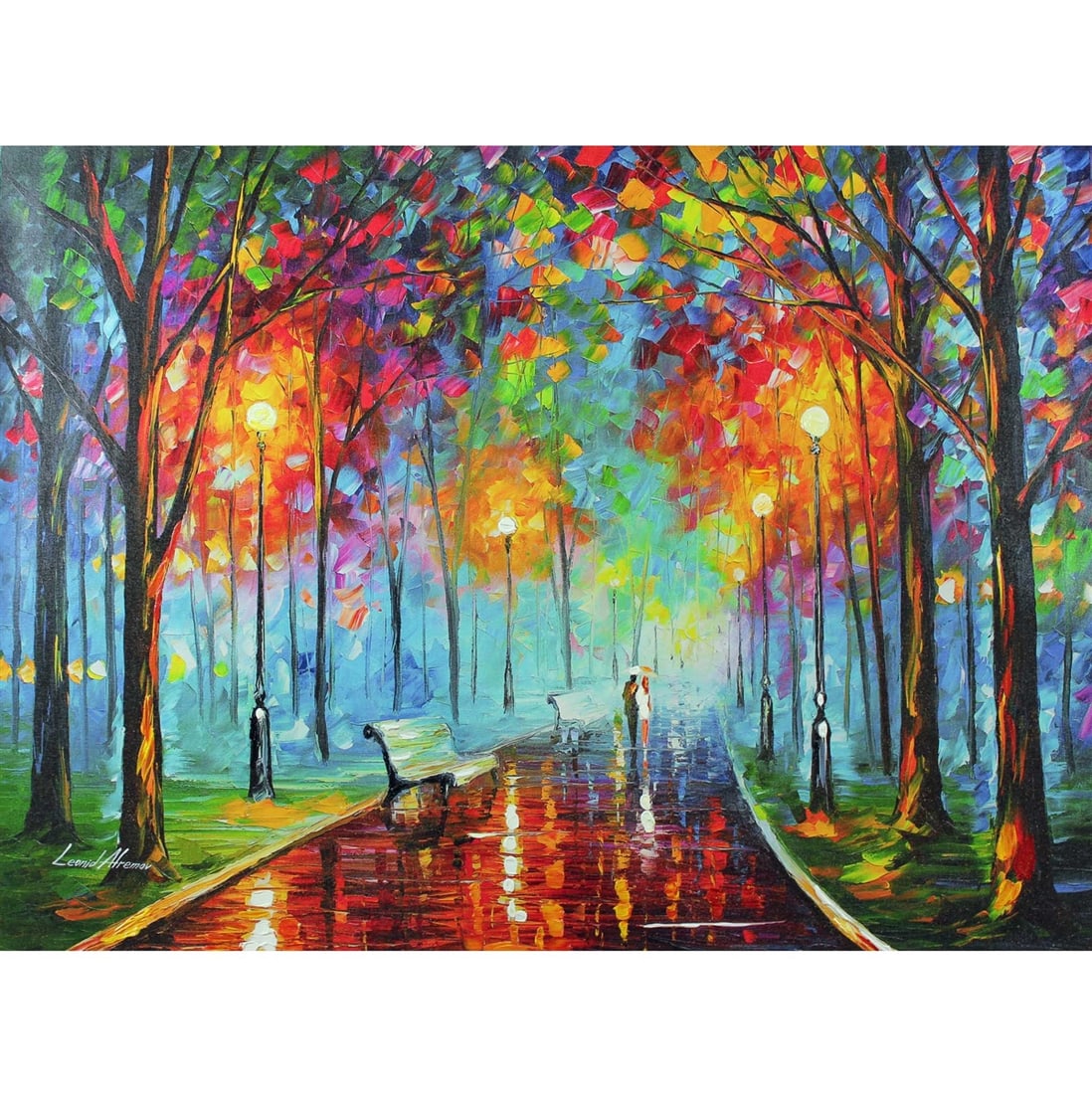 Leonid Afremov - Misty Mood - Limited Edition, Hand Embellished Giclee on Canvas (1 of 1)