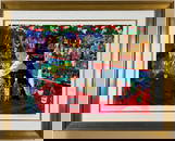 LeRoy Neiman - Frank at Rao's - Framed Limited Edition Serigraph on Paper