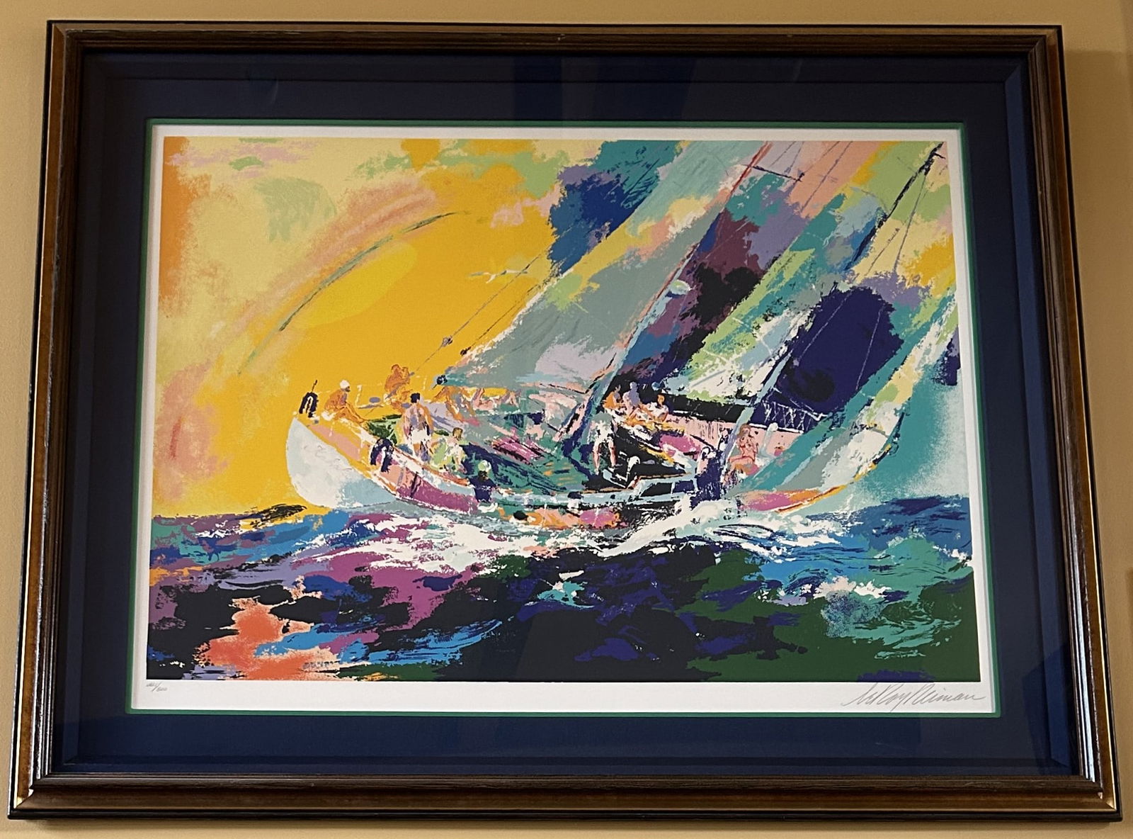 LeRoy Neiman - Hawaiian Sailing - Framed Limited Edition Serigraph on Paper (1 of 2)