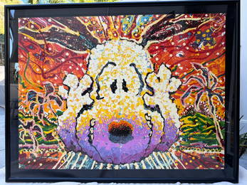 Thomas Everhart - "Nobody Barks In LA" - Framed Limited Edition Lithograph on Paper - VERY RARE