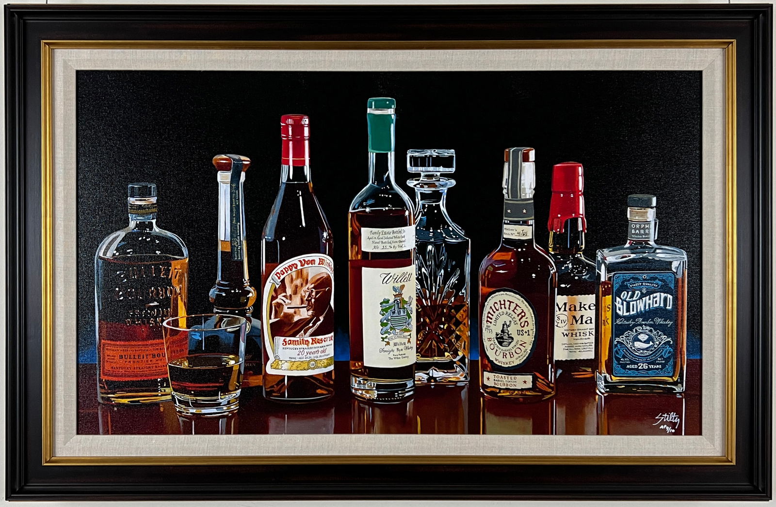 Thomas Stiltz - "Whiskey and Rye" - Framed Limted Edition Giclee on Canvas (1 of 3)
