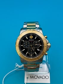 Movado Series 800 Chronograph Black Dial Men's Watch Model # 2600138