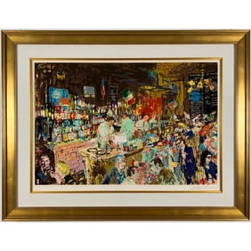 LeRoy Neiman - "P. J. Clarke's Bar" - Limited Edition Serigraph on Paper