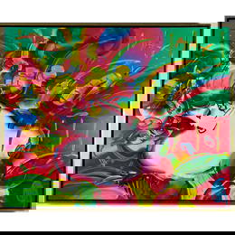 Peter Max - "Flower Blossom Lady" - Original Acrylic on Canvas