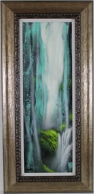 Ashton Howard - Waterfall - Framed original acrylic painting on Canvas