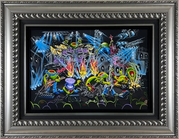 Michael Godard - Rockstar - Framed hand-embellished Giclee on Canvas