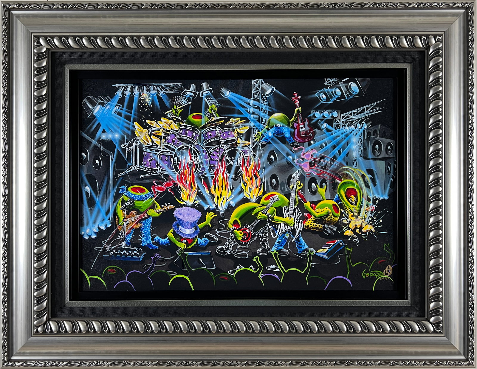 Michael Godard - Rockstar - Framed hand-embellished Giclee on Canvas (1 of 12)