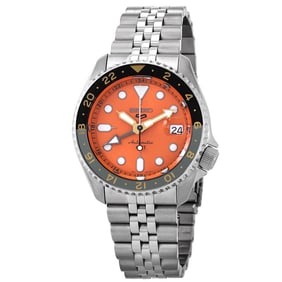 SE 5 Sports Watch Automatic GMT Orange Dial - Model # SSK005K1 - New In Box