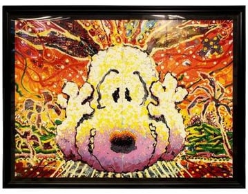Tom Everhart - "Nobody Barks in LA" - Limited Edition Lithograph on Paper