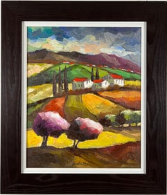 Slava Brodinsky Framed Hand Signed Original Oil Painting on Canvas with COA