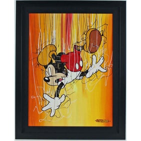 Trevor Carlton - "Look Out Below" - Mixed Media on Canvas