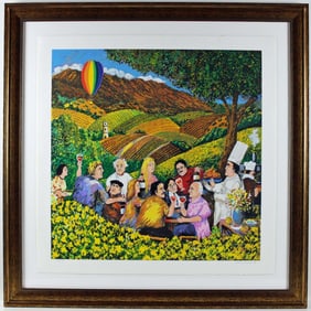 Guy Buffet - Napa Valley - Framed, Limited Edition Serigraph