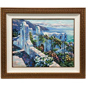Howard Behrens - "Rhodes" - Embellished Giclee on Canvas