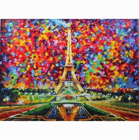 Leonid Afremov - "Paris Of My Dreams" - Giclee on canvas