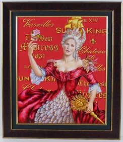 Istvan Bernath - Mistress for Louis XIV 1661 - Framed original oil painting on canvas