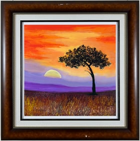 David Najar - After a Long Day - Framed Giclee in color on Paper