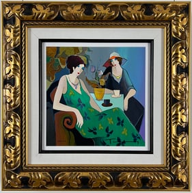 Itzchak Tarkay - Influential - Framed Serigraph in color on Wove Paper