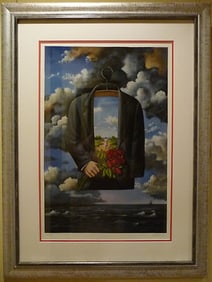 Rafal Olbinski - Graceful Dream Of Poetic Glory - Framed Limited Edition Lithograph on Paper