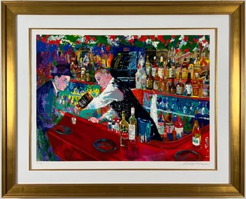LeRoy Neiman - Frank at Rao's - Framed Limited Edition Serigraph on Paper