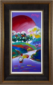 Peter Max - Without Borders Detail ver. III - Framed Original Acrylic on Canvas