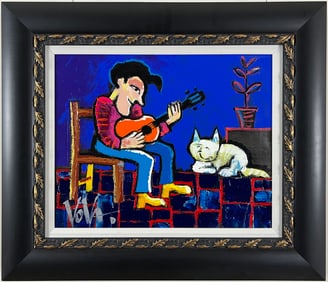 Vladimir Vova Mingar - Bonded for Life - Framed Original Painting on Canvas