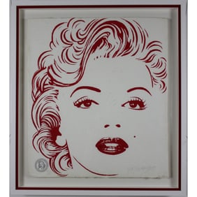 Brett livingstone Strong - "Tribute to Marilyn Monroe" - Limited Edition Serigraph on Hand Made Cast