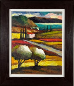 Slava Brodinsky Framed Hand Signed Original Oil Painting on Canvas with COA