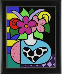 Jozza - "Blue Jar" - Original Acrylic on Canvas