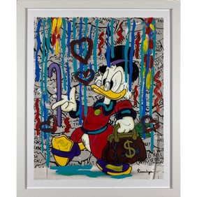 Nastya Rovenskaya - "Uncle Scrooge" - One of a Kind Mixed Media