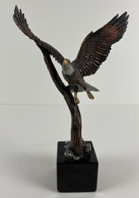 Aerial Maneuvers by Kitty Cantrell Legends Sculpture, Limited Edition Bronze Bald Eagles Wildlife