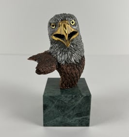 Vigilant by Kitty Cantrell Legends Sculpture – Limited Edition Bronze Bald Eagle Wildlife Art