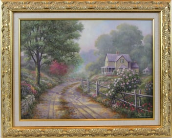 John Zaccheo - "Lilac Morning" - Original Oil on Canvas